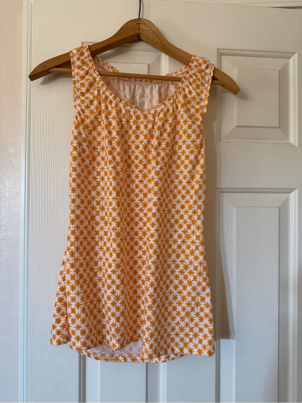 Merona Orange and White  Tank Top